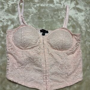 Moa Moa Lace Bustier in Light Pink